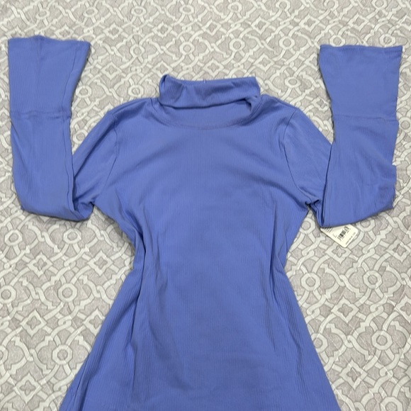 Free People - Ribbed Fitted Turtle Neck with Bell Sleeves - Picture 7 of 12